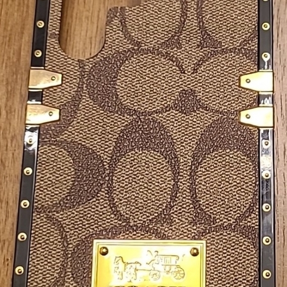 Coach Other - Designer Brown and Gold Phone Case